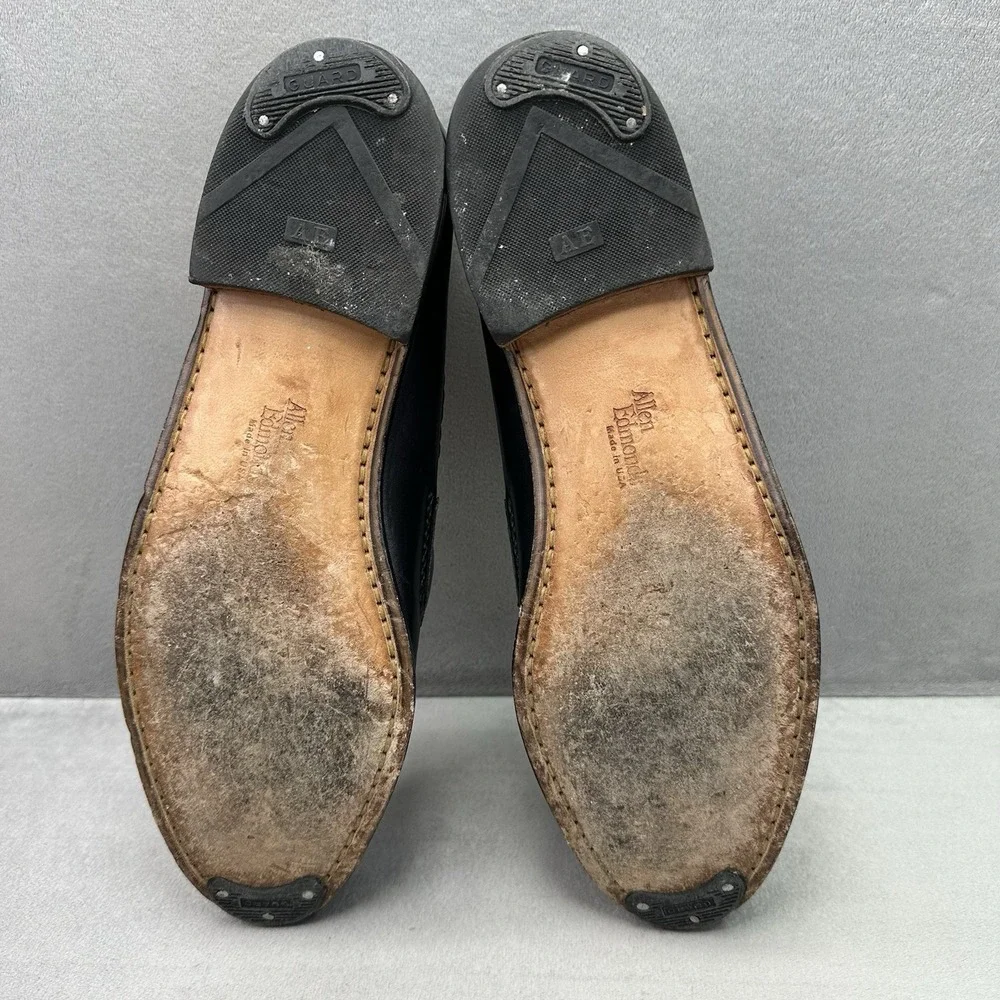 Allen Edmonds Maxfield Mens Size 11 (D) Tassel Loafer Black Leather Braided USA